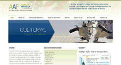 Desktop Screenshot of algerianamericanfoundation.org