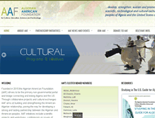 Tablet Screenshot of algerianamericanfoundation.org